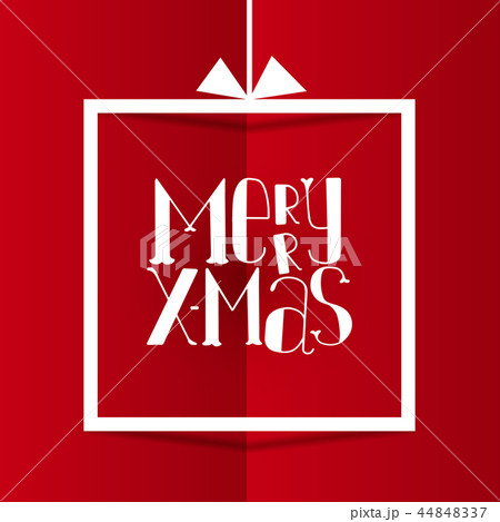 Vector Merry Christmas gift card 44848337