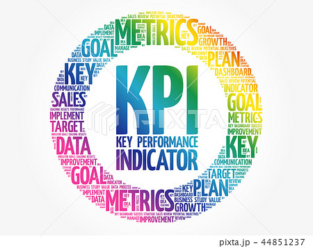KPI - Key Performance Indicator circleのイラスト素材 [44851237] - PIXTA