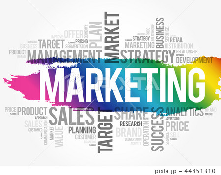 Marketing word cloud collage 44851310