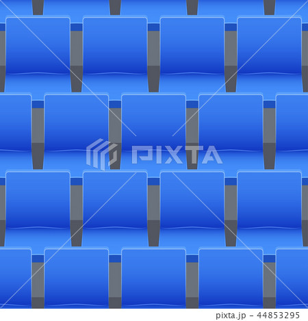 Seamless pattern of stadium seats 44853295