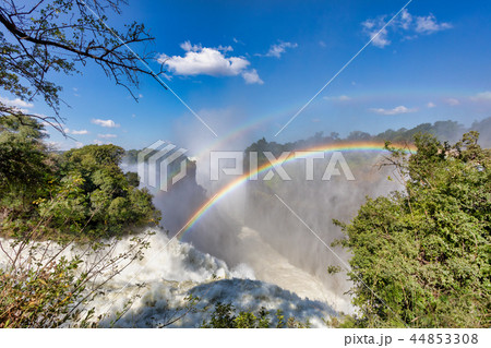 Rainbow on Victoria falls, Zimbabwe, Africa Rainbow on Victoria falls, Zimbabwe, Africa 44853308