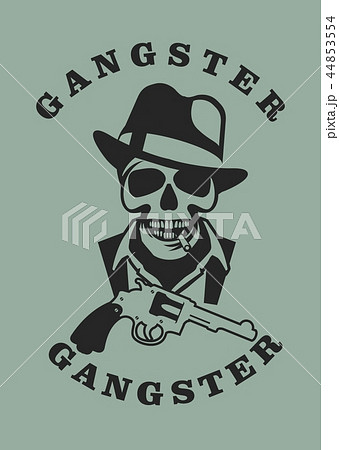 Skull in hat gangster Skull in hat gangster 44853554