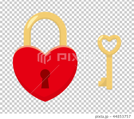 ハートの南京錠 ハートの南京錠 44853757