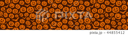 Halloween - seamless texture with pumpkins. Vector Halloween - seamless texture with pumpkins. Vector 44855412
