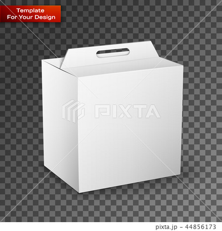 White Product Package Box Illustration Isolated On 44856173