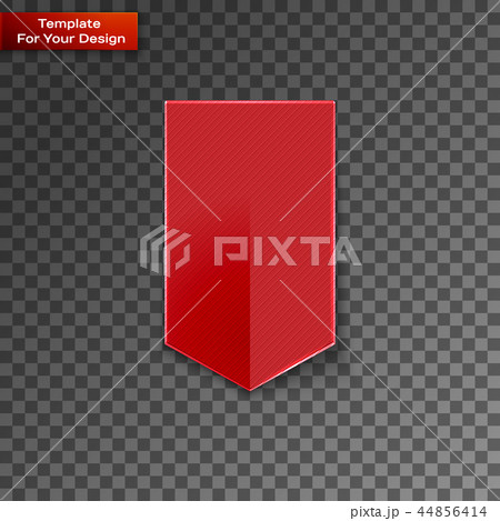 Red bookmarks isolated on transparent Red bookmarks isolated on transparent 44856414