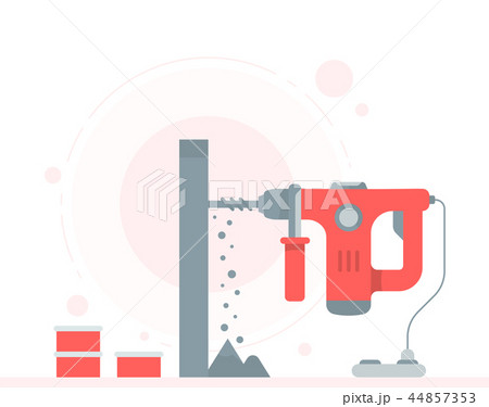Vector illustration of the Rotary Hammer Vector illustration of the Rotary Hammer 44857353