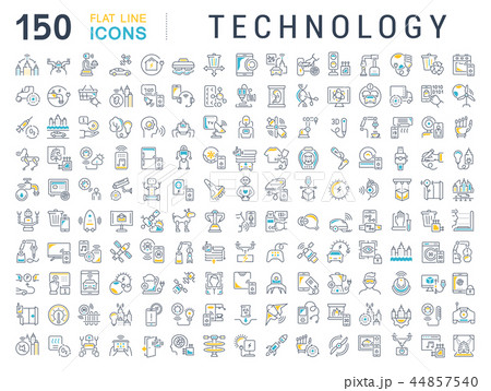 Set Vector Line Icons of Technology. 44857540