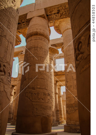 Ruins of the beautiful ancient temple in Luxor. Ruins of the beautiful ancient temple in Luxor. 44858503