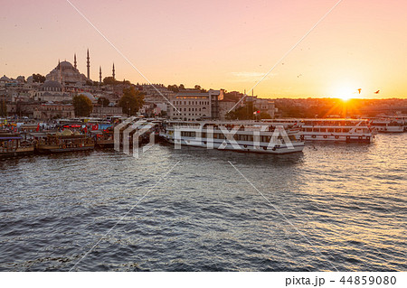 Istanbul skyline at sunset, Turkey Istanbul skyline at sunset, Turkey 44859080