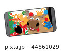 Funny Reindeer taking a selfie in Santa's workshop 44861029