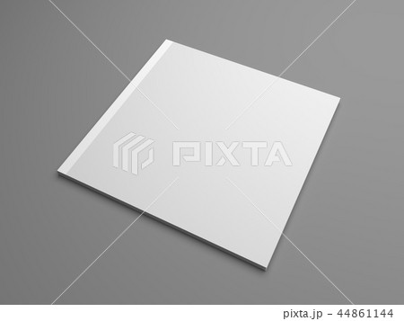 Square 3D illustration brochure cover mock-up. 44861144