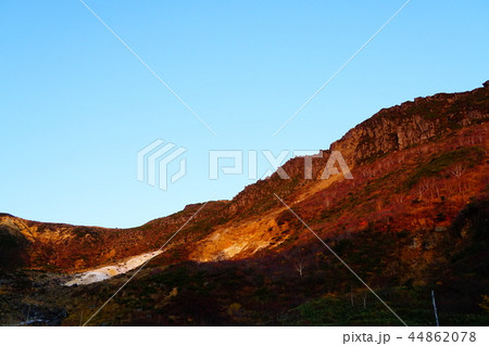 安達太良山　鉄山　モルゲンロート 44862078