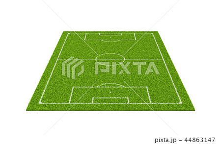 3d rendering of a soccer grass sport field with white lines 44863147