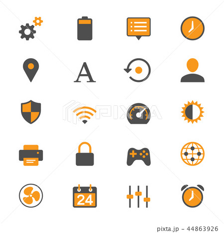 Setting flat icons Setting flat icons 44863926