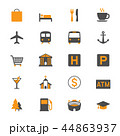 Map and location flat icons 44863937