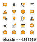 Information and notification flat icons 44863939
