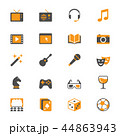 Entertainment flat icons 44863943