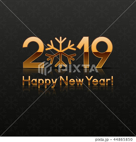 2019 New Year Greeting Card. Vector illustration. 2019 New Year Greeting Card. Vector illustration. 44865850