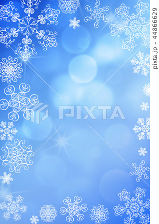 Christmas abstract winter snowflakes background  44866629