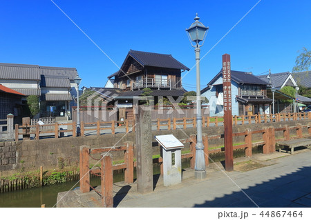 晴天下の佐原の町並み 44867464