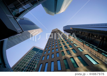 日本の東京都市景観　汐留の超高層ビル群 44867976