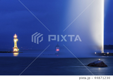 Geneva Lighthouse at night 44871230