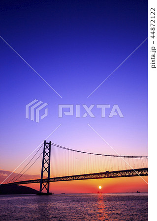 明石海峡大橋 淡路島 兵庫県 44872122