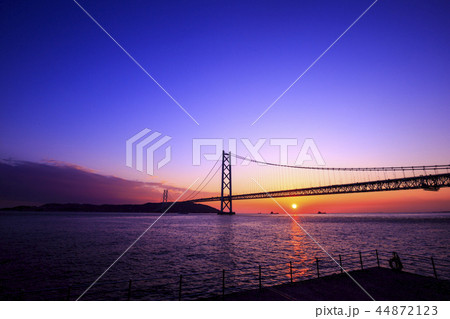 明石海峡大橋 淡路島 兵庫県 明石海峡大橋 淡路島 兵庫県 44872123