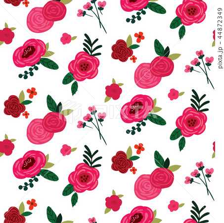 Vector roses bouquet seamless pattern background Vector roses bouquet seamless pattern background 44872349