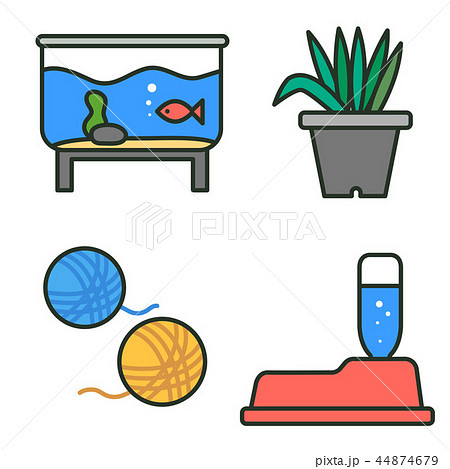 Flat veterinary icons set. use for web and mobile UI, set of basic veterinary elements isolated vector illustration 052 Flat veterinary icons set. use for web and mobile UI, set of basic veterinary elements isolated vector illustration 052 44874679