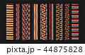 Set of ethnic art brushes in African style. 44875828