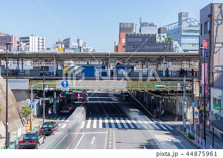 都市風景　西日暮里駅の鉄橋 44875961