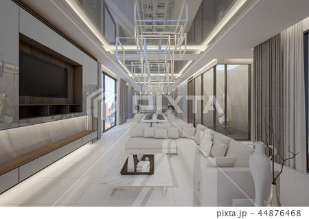 Luxury penthouse room in high rise condominium 44876468