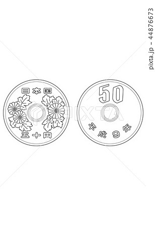 日本円五十円硬貨線 日本円五十円硬貨線 44876673