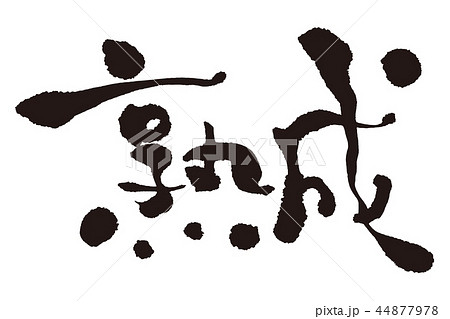 熟成　筆文字 44877978