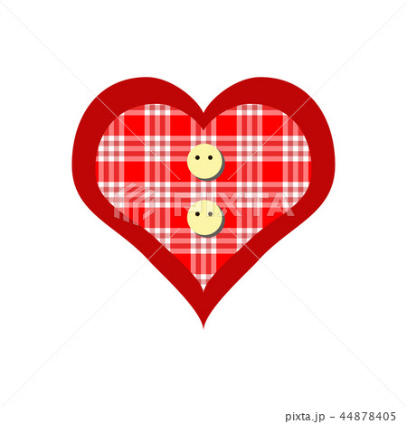 Hand-drawn painted red heart, vector element Hand-drawn painted red heart, vector element 44878405