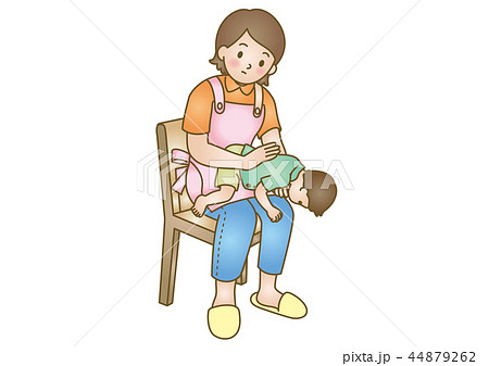 応急手当イラスト05 乳幼児の急病 誤飲のイラスト素材