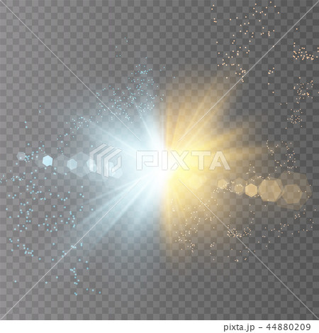 Vector illustration. Collision of two 44880209