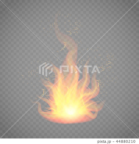 Vector illustration of a flaming 44880210