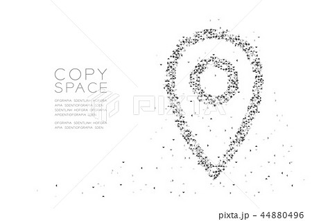 Abstract Geometric Low polygon square box pixel 44880496