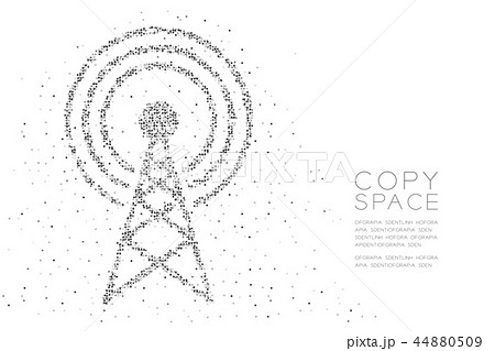 Abstract Geometric Square pattern Antenna tower 44880509