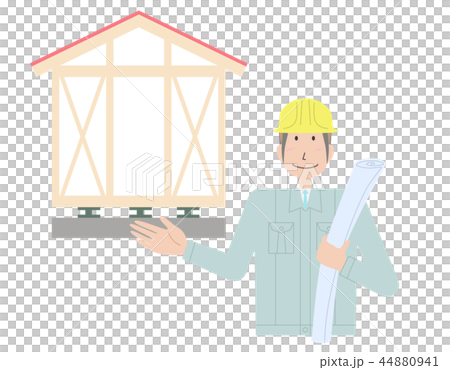 隔震房屋和工人 隔震房屋和工人 44880941