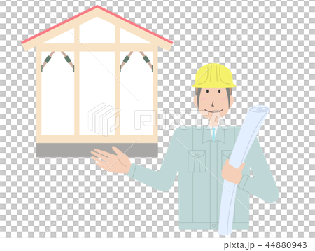 制震住宅と作業員 制震住宅と作業員 44880943