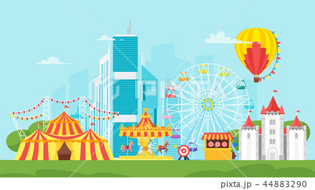 amusement park carnival for kids 44883290
