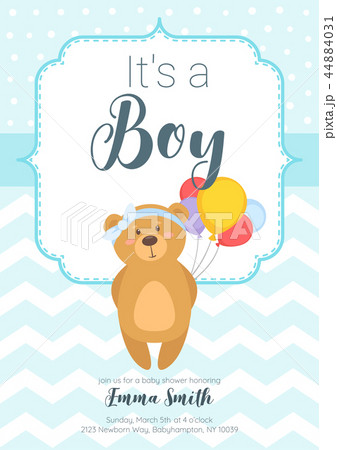 Baby shower invitation 44884031