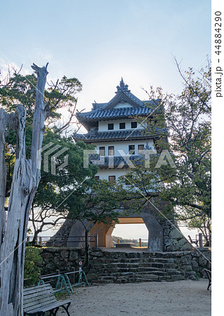 淡路島・洲本城の天守閣 44884290