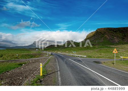 Iceland empty road Iceland empty road 44885999
