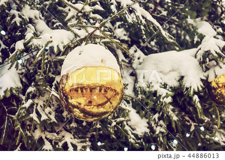 Christmas ball on a tree 44886013