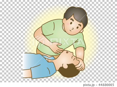 応急手当イラスト08：急病・意識障害 44886665